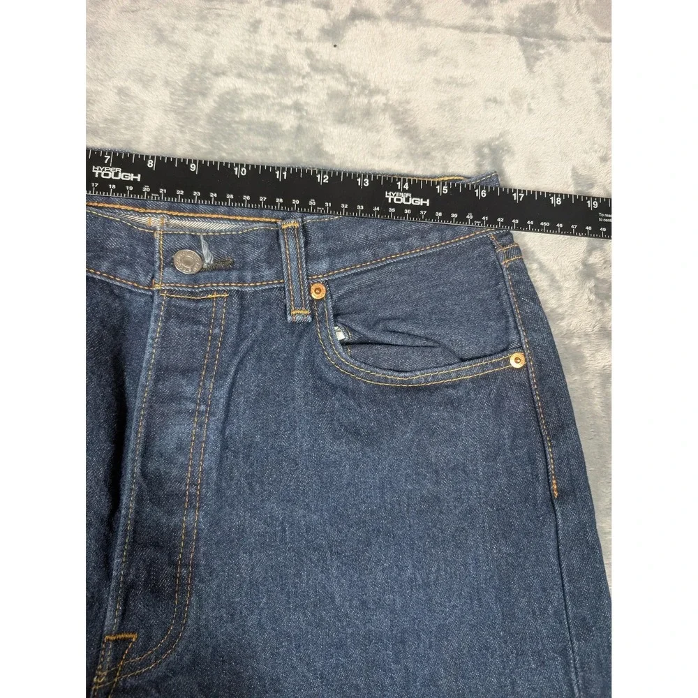 Levis 501 Jeans Mens 36x36 (32x32)Blue Straight Leg Denim Button Fly Medium Wash